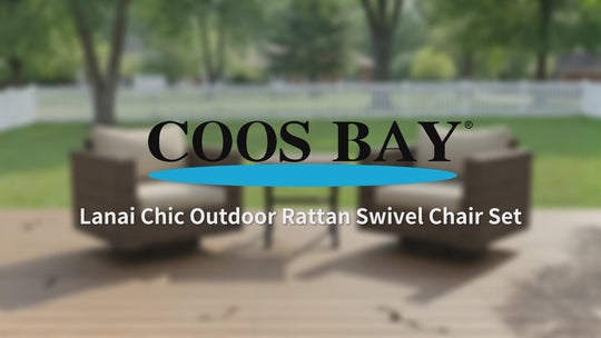 COOS BAY Lanai Chic 3 Piece Outdoor Bistro Set