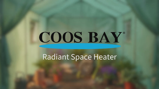 COOS BAY 1500W Radiant Spot Heater, 1/2 Pack, Black