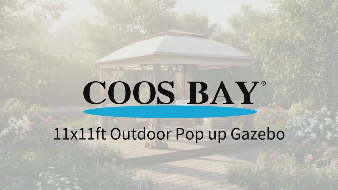 COOS BAY 11x11 Pop-Up Gazebo with Netting