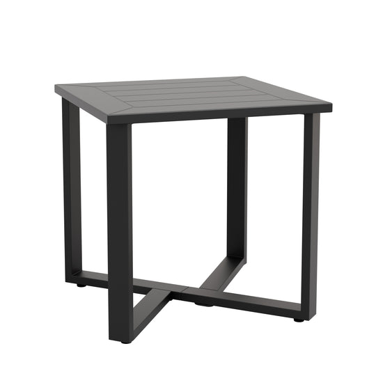 COOS BAY Iron Luxe Outdoor Coffee Table/ Side Table, Black