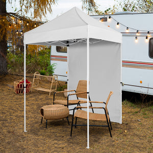 COOS BAY 5x5 Outdoor Portable Canopy Tent with One Removable Sunwall