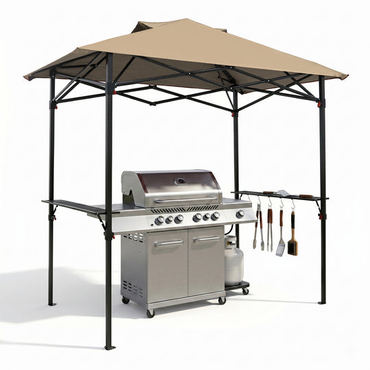 COOS BAY 8x5 Pop Up Outdoor Grill Gazebo