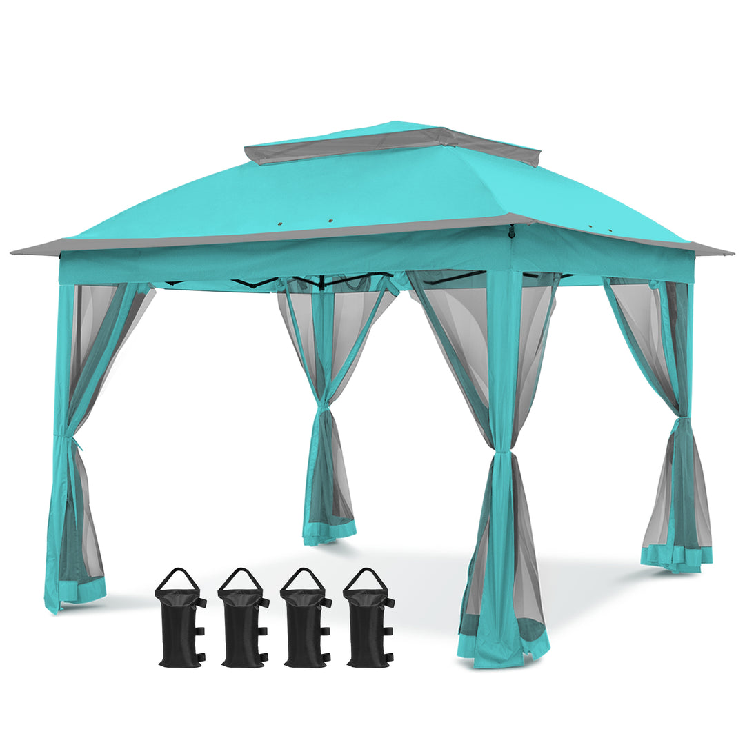 COOS BAY 11x11 Pop Up Gazebo with Mesh Netting