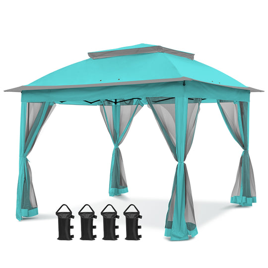 COOS BAY 11x11 Pop Up Gazebo with Mesh Netting
