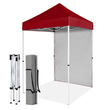 Load image into Gallery viewer, COOS BAY 5x5 Outdoor Portable Canopy Tent with One Removable Sunwall