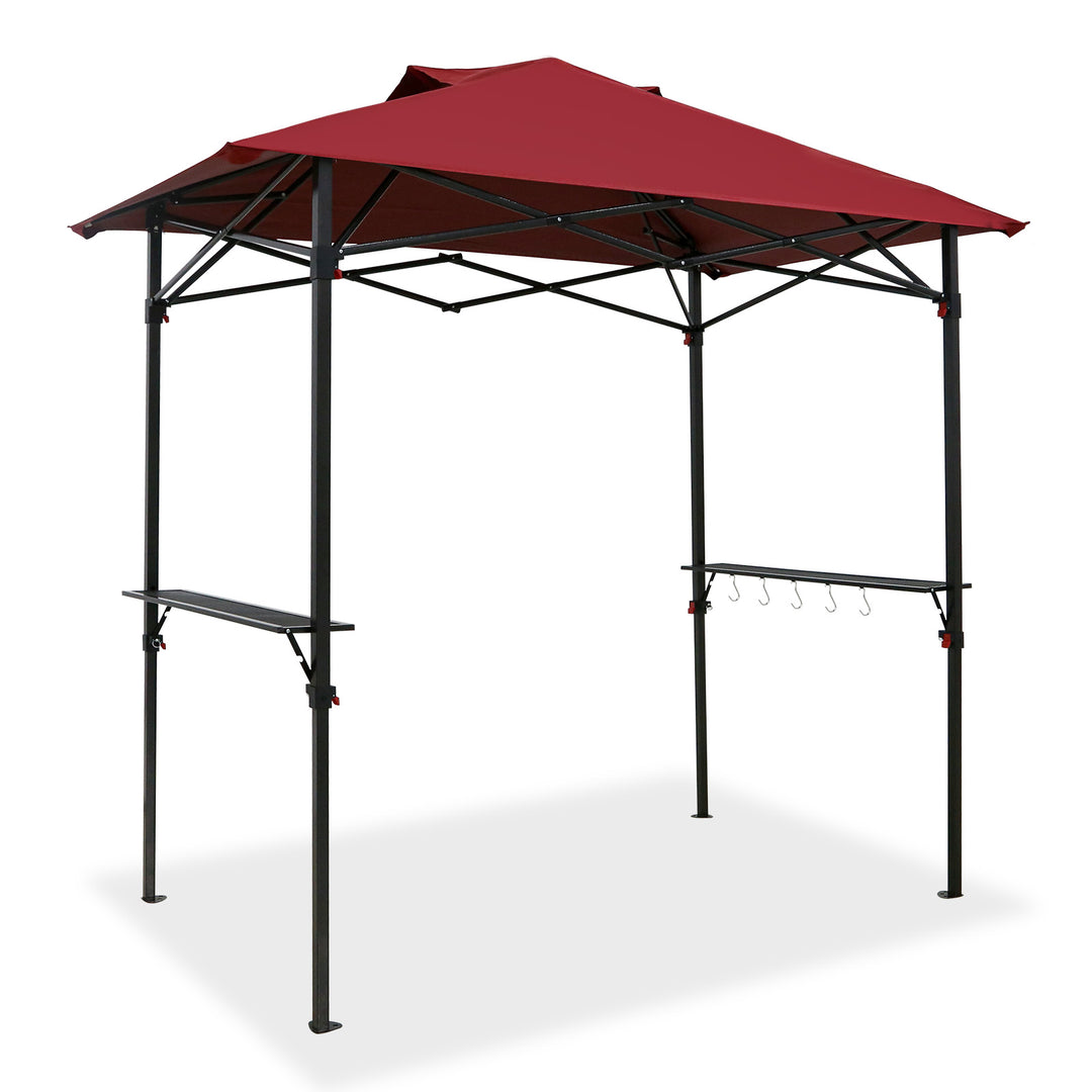 COOS BAY 8x5 Pop up Grill Gazebo Portable BBQ Gazebo Canopy Tent with Carry Bag