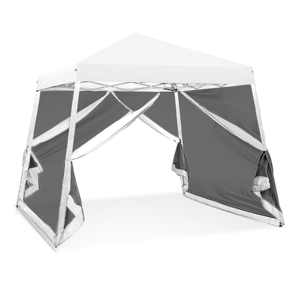 COOS BAY 10' x 10' Slant Leg Pop Up Canopy Tent (8x8 Top)