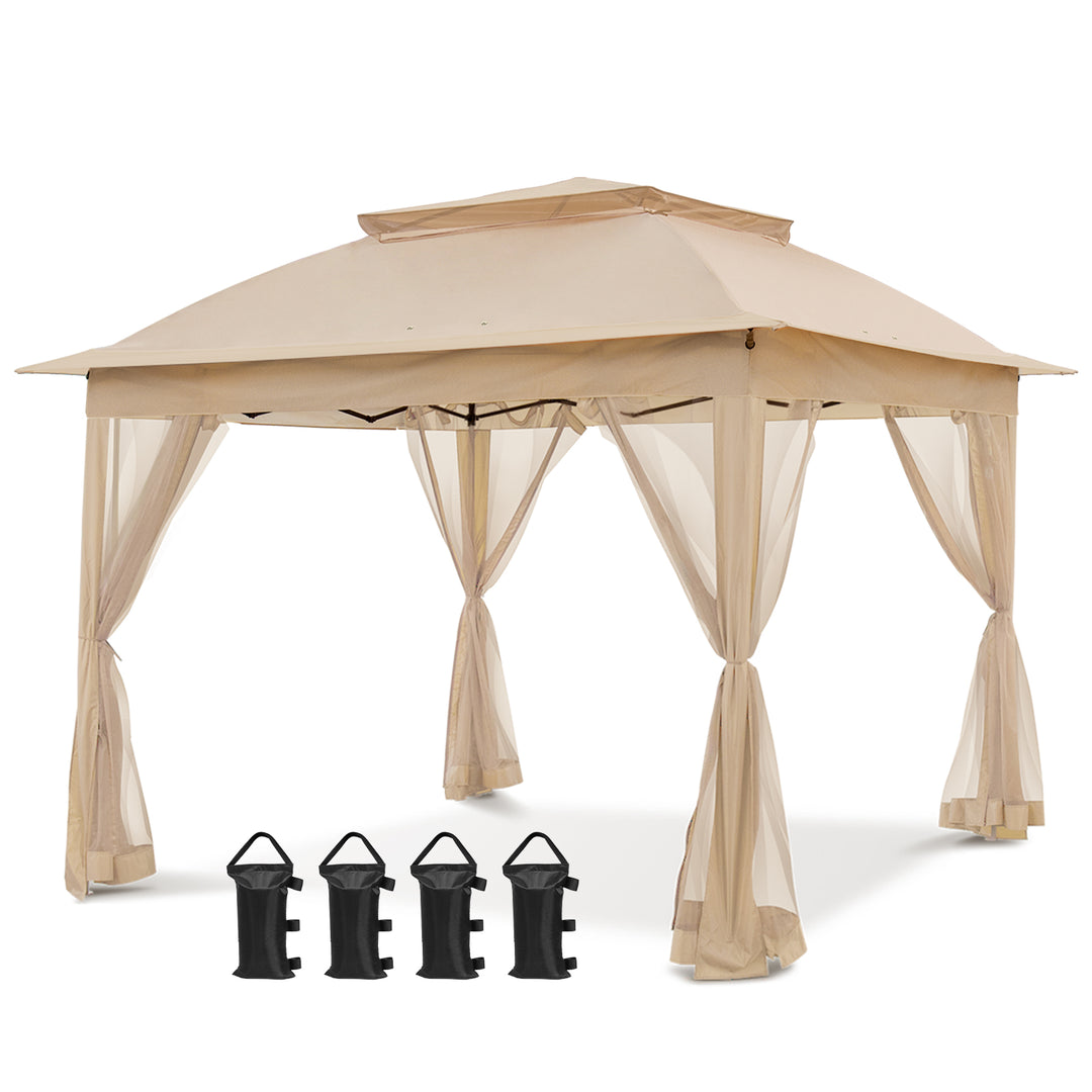 COOS BAY 11x11 Pop Up Gazebo with Mesh Netting