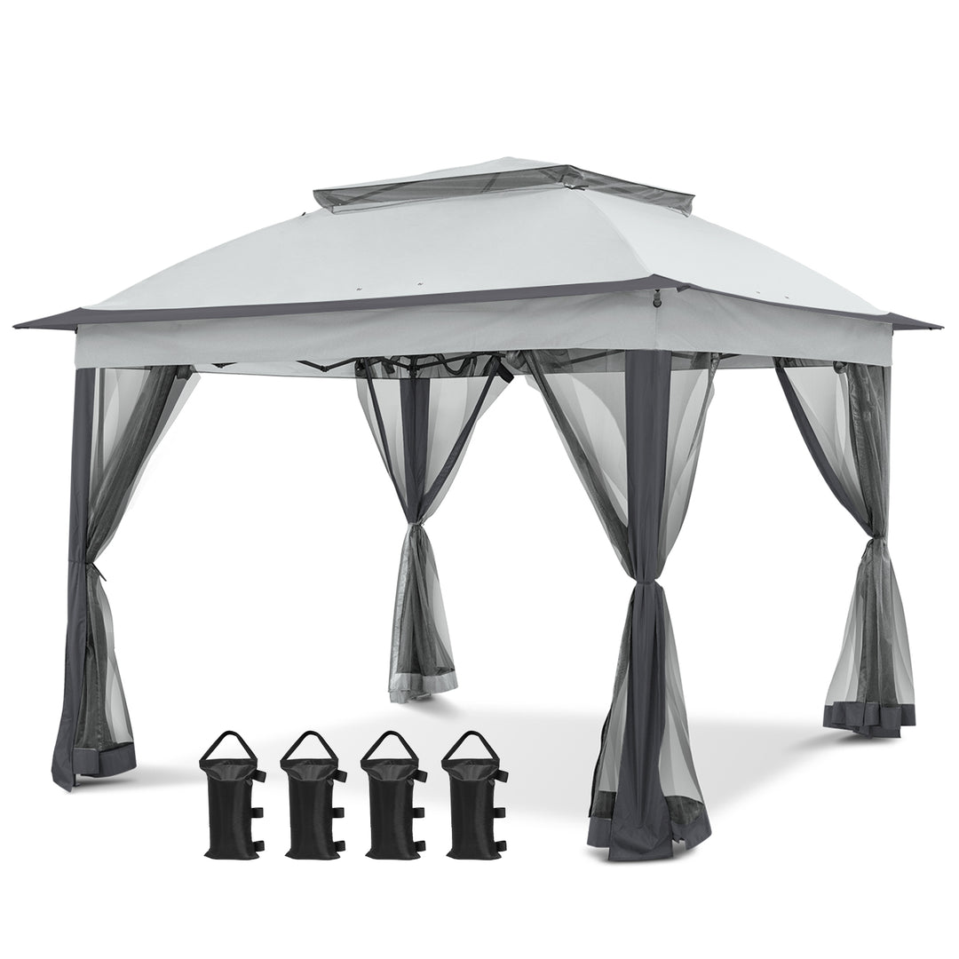COOS BAY 11x11 Pop Up Gazebo with Mesh Netting