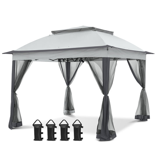 COOS BAY 11x11 Pop Up Gazebo with Mesh Netting