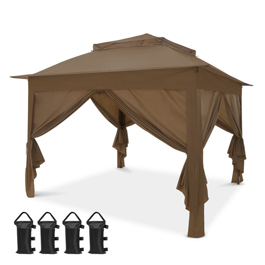 COOS BAY 11x11 Pop Up Gazebo with 4 Sidewalls