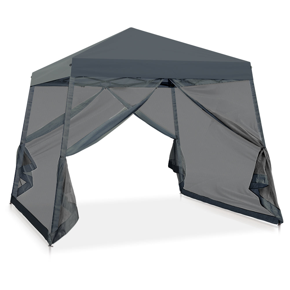 COOS BAY 10' x 10' Slant Leg Pop Up Canopy Tent (8x8 Top)