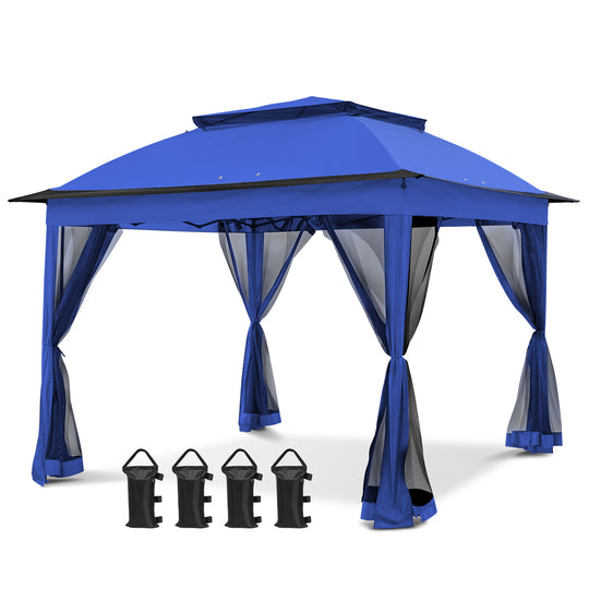 COOS BAY 11x11 Pop Up Gazebo with Mesh Netting
