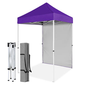 COOS BAY 5x5 Outdoor Portable Canopy Tent with One Removable Sunwall