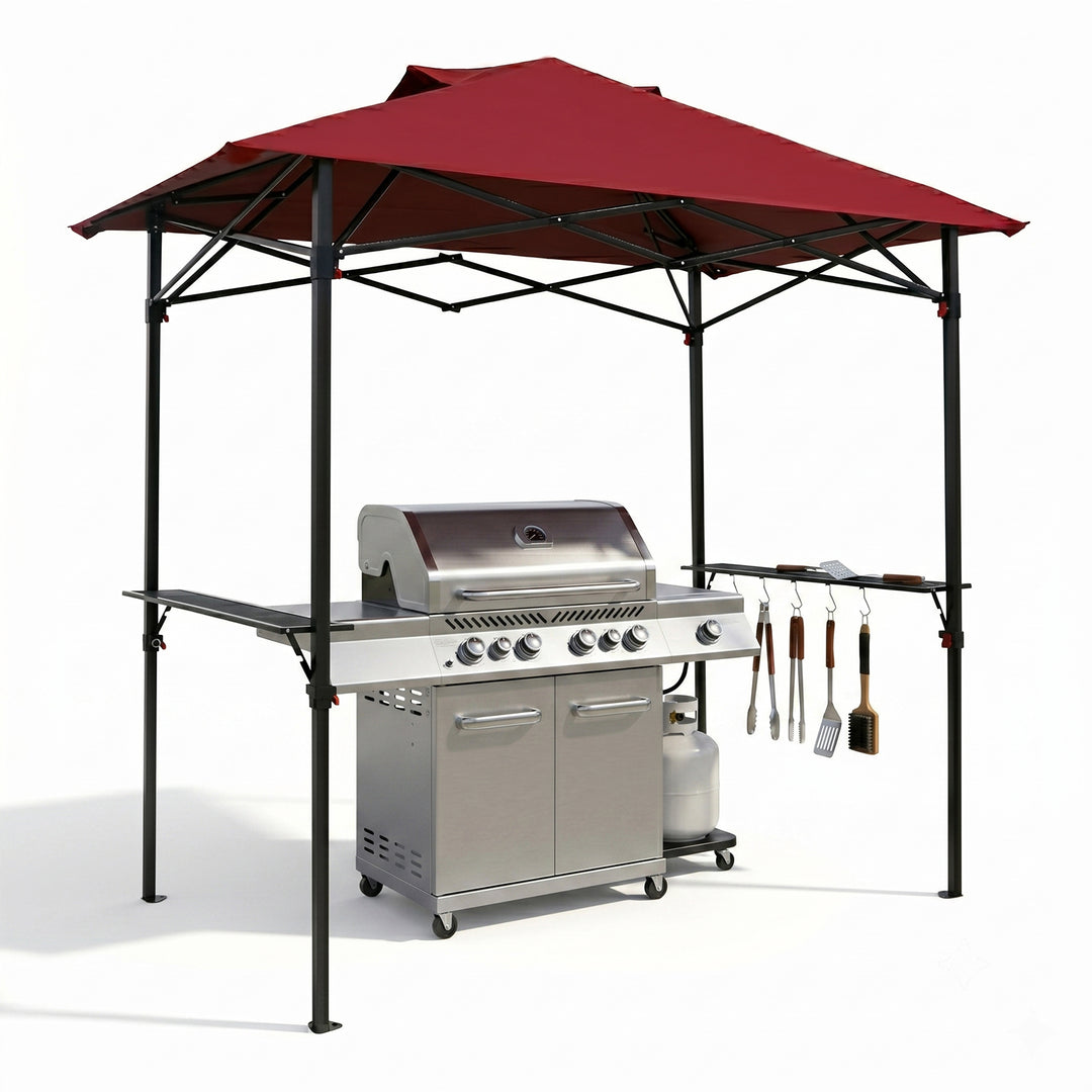 COOS BAY 8x5 Pop Up Outdoor Grill Gazebo