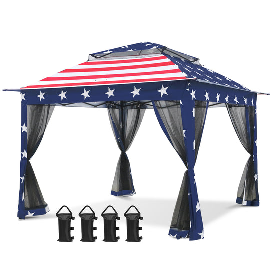 COOS BAY 11x11 Pop Up Gazebo with Mesh Netting