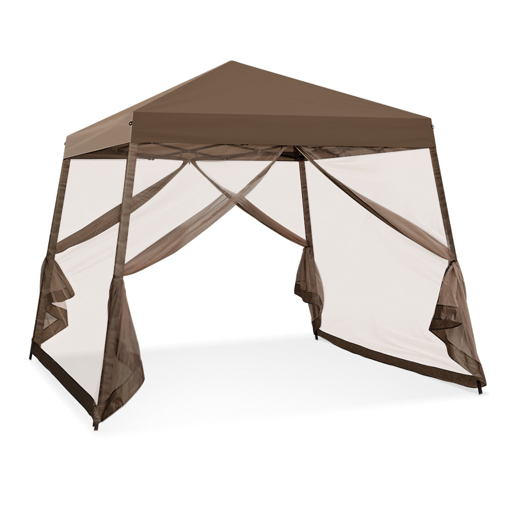 COOS BAY 10' x 10' Slant Leg Pop Up Canopy Tent (8x8 Top)