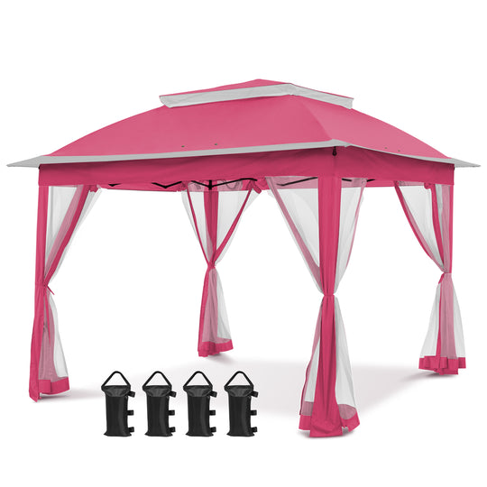 COOS BAY 11x11 Pop Up Gazebo with Mesh Netting