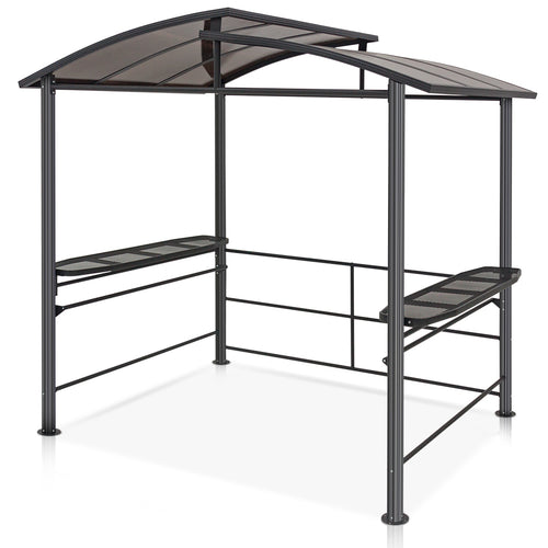 COOL Spot 8'x5' BBQ Grill Gazebo with Shelves Serving Tables