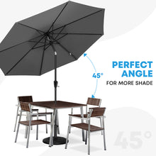 Load image into Gallery viewer, COOS BAY 9&#39; Patio Umbrella Outdoor Market Table Umbrella with Push Button Tilt and Crank for Garden, Deck, Backyard, Pool and Beach, 8 Ribs