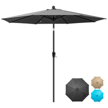 Load image into Gallery viewer, COOS BAY 9&#39; Patio Umbrella Outdoor Market Table Umbrella with Push Button Tilt and Crank for Garden, Deck, Backyard, Pool and Beach, 8 Ribs