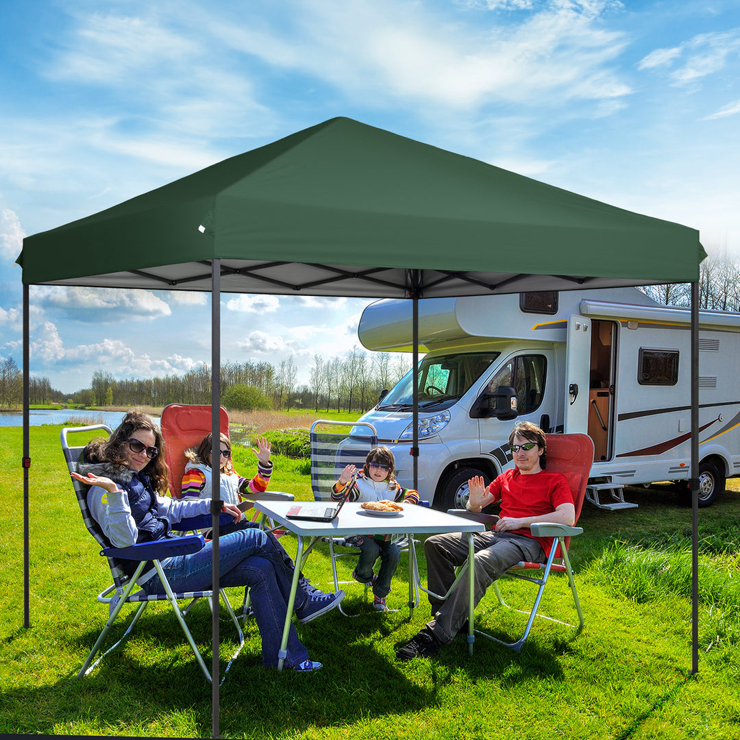 COOS BAY 8x8 Outdoor Instant Easy Set up Canopy Tent, Green