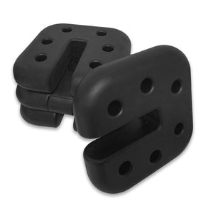 COOS BAY Set of 4 Heavy Duty Canopy Weight Plates 20 lbs, Black